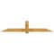 Ekena Millwork Eugene Rough Sawn Timber Gable Bracket, Western Red Cedar, 96"W x 20"H x 4"D x 6"F, 5/12 Pitch GBW096X20X0406EUG00RWR - alternate 1
